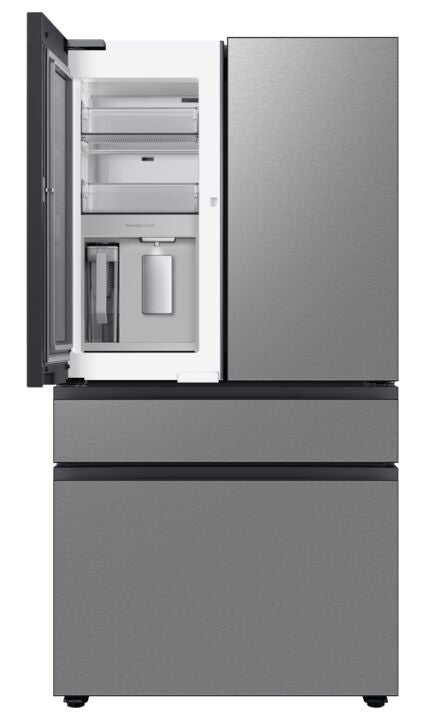 Samsung BESPOKE 36" 22.8 Cu. Ft. Stainless Steel Counter-Depth 4-Door French Door Refrigerator with Beverage Centre - RF23BB8600QLAA