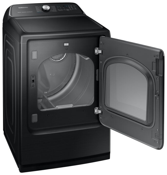 Samsung Black Stainless Electric Dryer with SmartThings (7.4 cu. ft.) - DVE52B7650V/AC