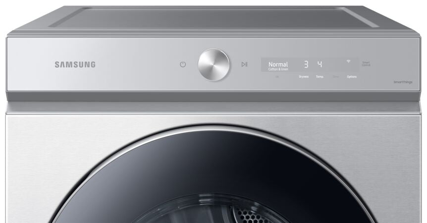 Samsung BESPOKE Silver Electric Dryer with AI Optimal Dry (7.6 cu. ft.) - DVE53BB8900TAC