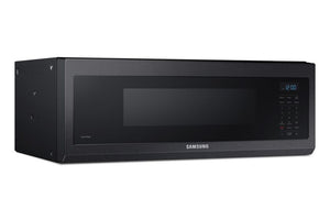 Samsung Black Stainless 400 CFM Slim Over-The-Range Microwave (1.1 Cu.Ft.) - ME11A7510DG/AC