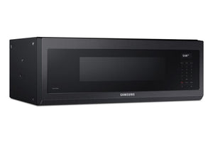 Samsung Black Stainless 550 CFM Slim Over-The-Range Microwave (1.1 Cu.Ft.) - ME11A7710DG/AC