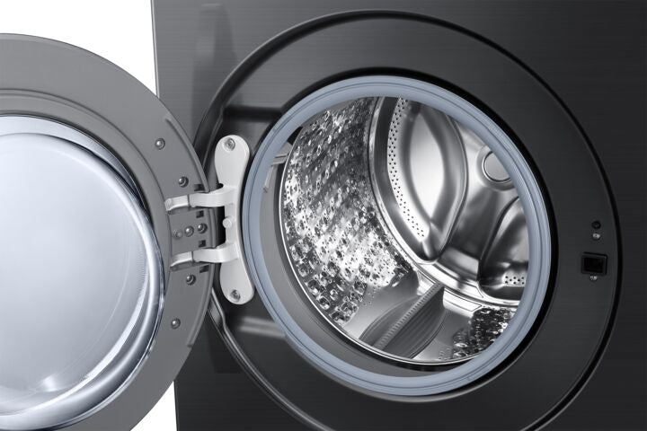 Samsung BESPOKE Black Stainless Front-Load Washer with SuperSpeed and AI Smart Dial (6.1 cu. ft.) - WF53BB8700AVUS