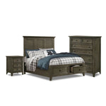San Mateo 5-Piece Full Storage Bedroom Package - Pewter