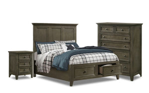 San Mateo 5-Piece Full Storage Bedroom Package - Pewter
