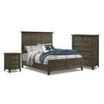 San Mateo 5-Piece Full Panel Bedroom Package - Pewter
