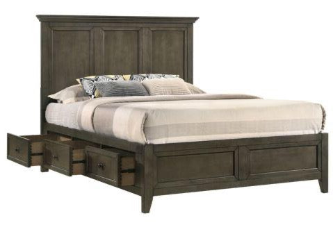 San Mateo 5-Piece Queen Storage Bedroom Package - Pewter