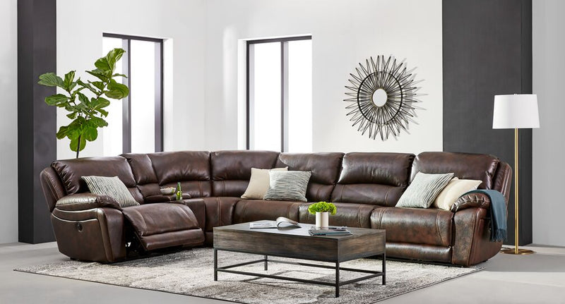 Leons sectional recliner deals