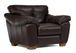 Sloane Leather Chair- Chocolate