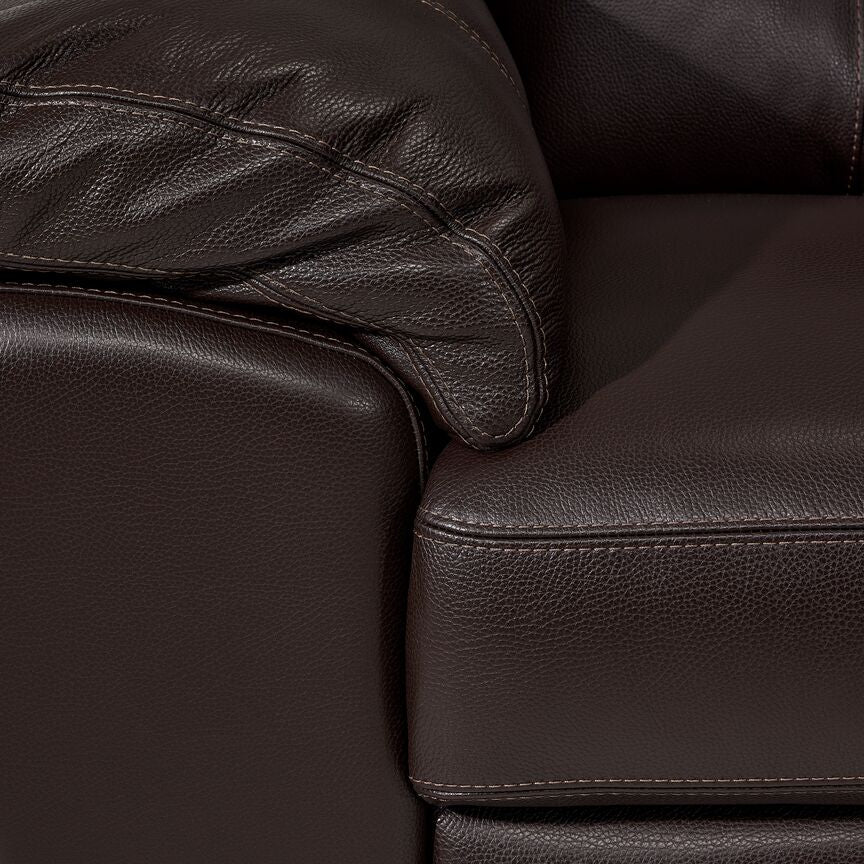 Sloane Leather Sofa- Chocolate