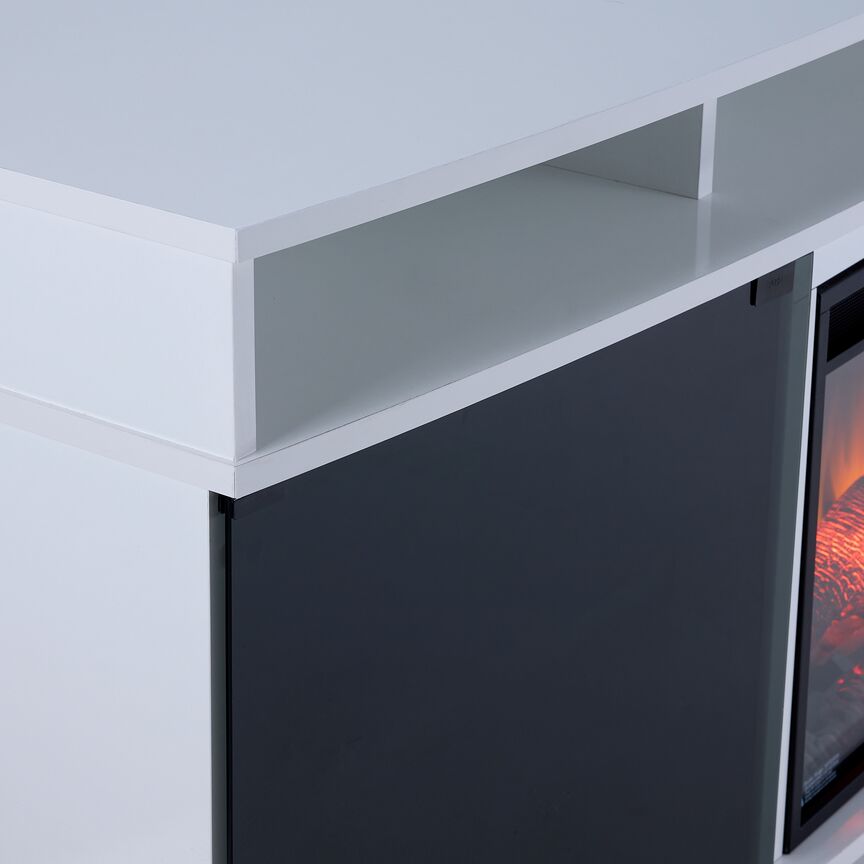 Sorenson 72" Fireplace TV Stand - White