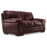 Stampede Leather Loveseat - Salsa