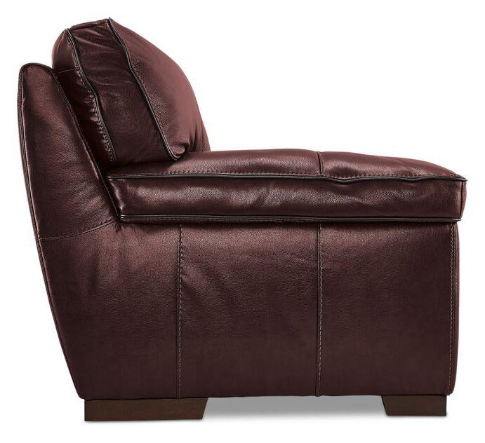 Stampede Leather Loveseat - Salsa