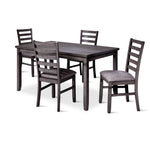 Breeze 5-Piece Dining Set - Dark Grey