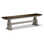 Tanner Bench - Rustic White