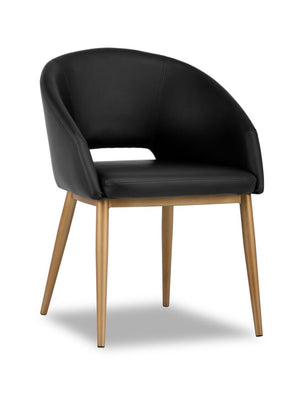 Thatcher Armchair - Champagne Gold, Onyx