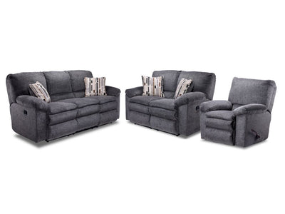 Tosh Reclining Sofa, Loveseat and Chair Set-Pewter