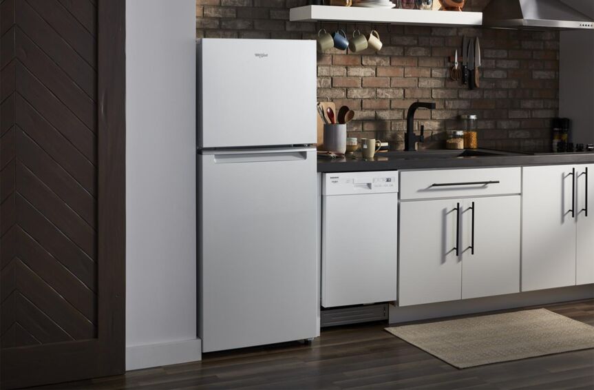 Whirlpool 24" 11.6 Cu. Ft. White Counter-Depth Top-Freezer Refrigerator - WRT112CZJW