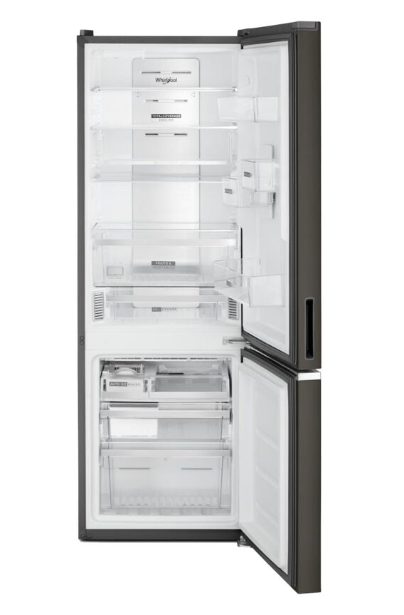 Whirlpool 26" 12.9 Cu. Ft. Black Stainless Steel Counter-Depth Bottom-Freezer Refrigerator - WRB543CMJV