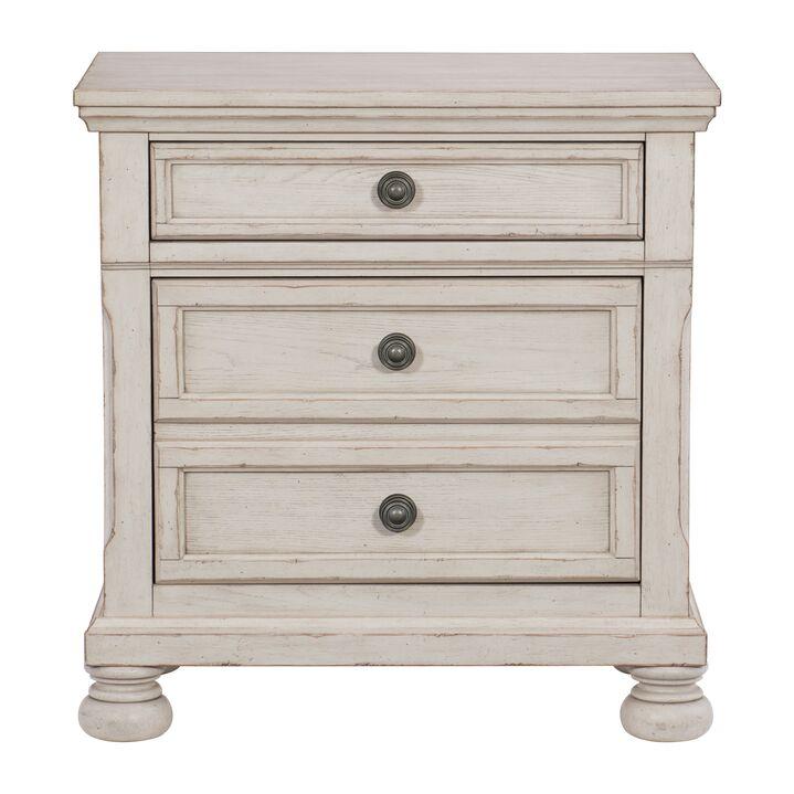 Windchester 5-Piece Queen Storage Bedroom Package - Antique White