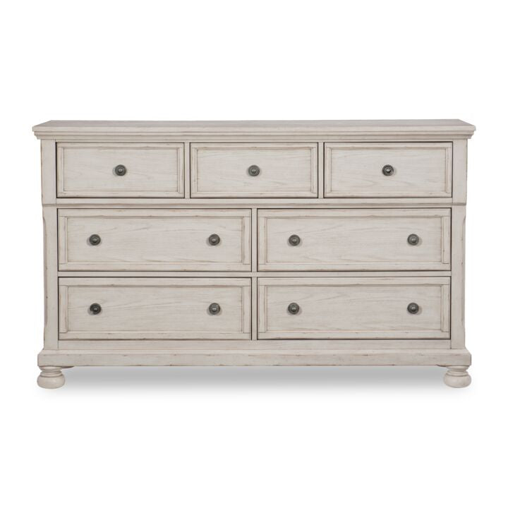 Windchester 7 Drawer Dresser Antique White Leon s