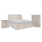 Windchester 5-Piece Queen Storage Bedroom Package - Antique White