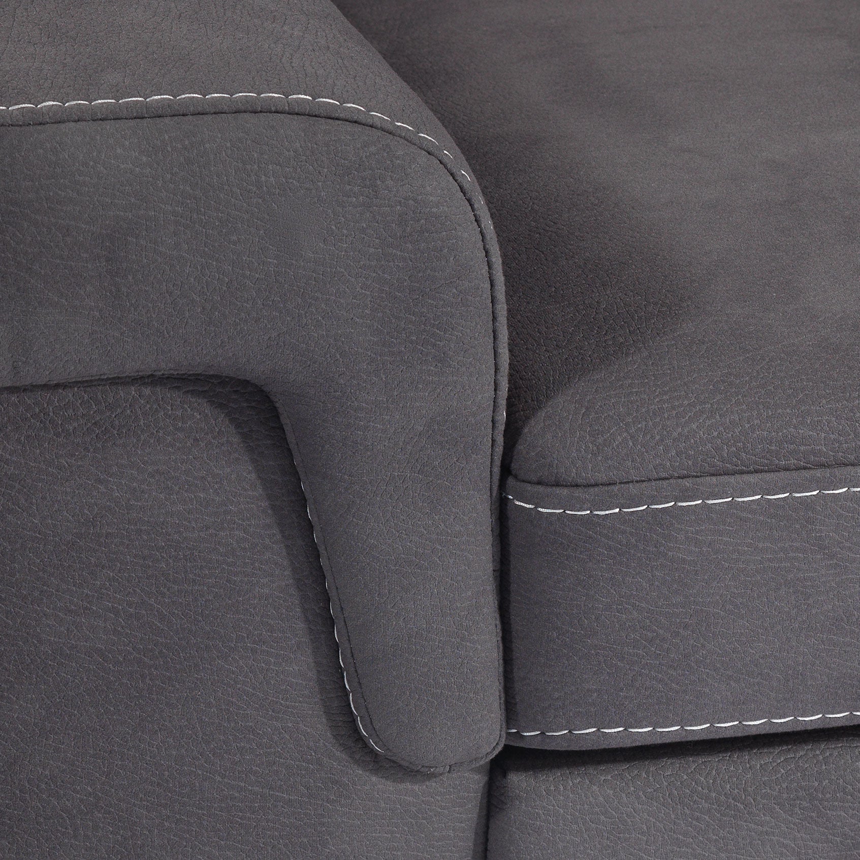 Simone 3-Piece Sectional with Left-Facing Pop-Up Bed - Charcoal