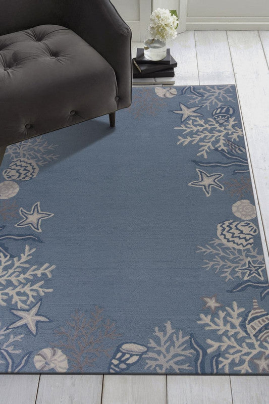Scorpio XI Area Rug - 7'6" x 9'6" - Blue