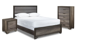 Sophie 5-Piece Full Bedroom Package - Weathered Grey