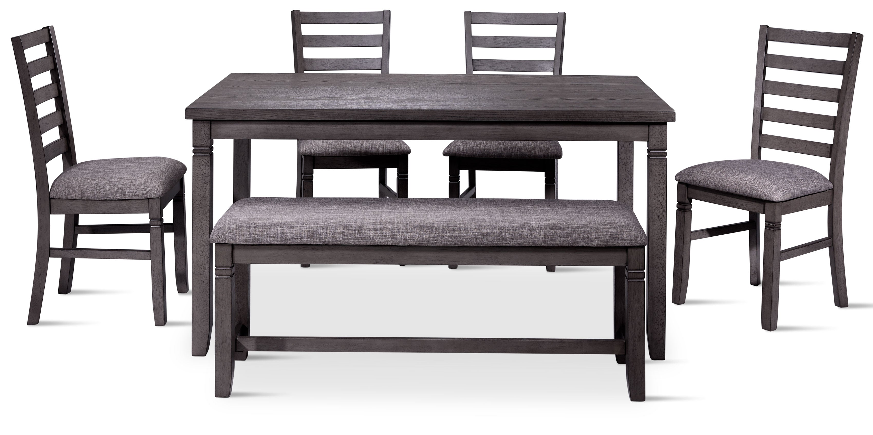 Breeze 6-Piece Dining Set - Dark Grey