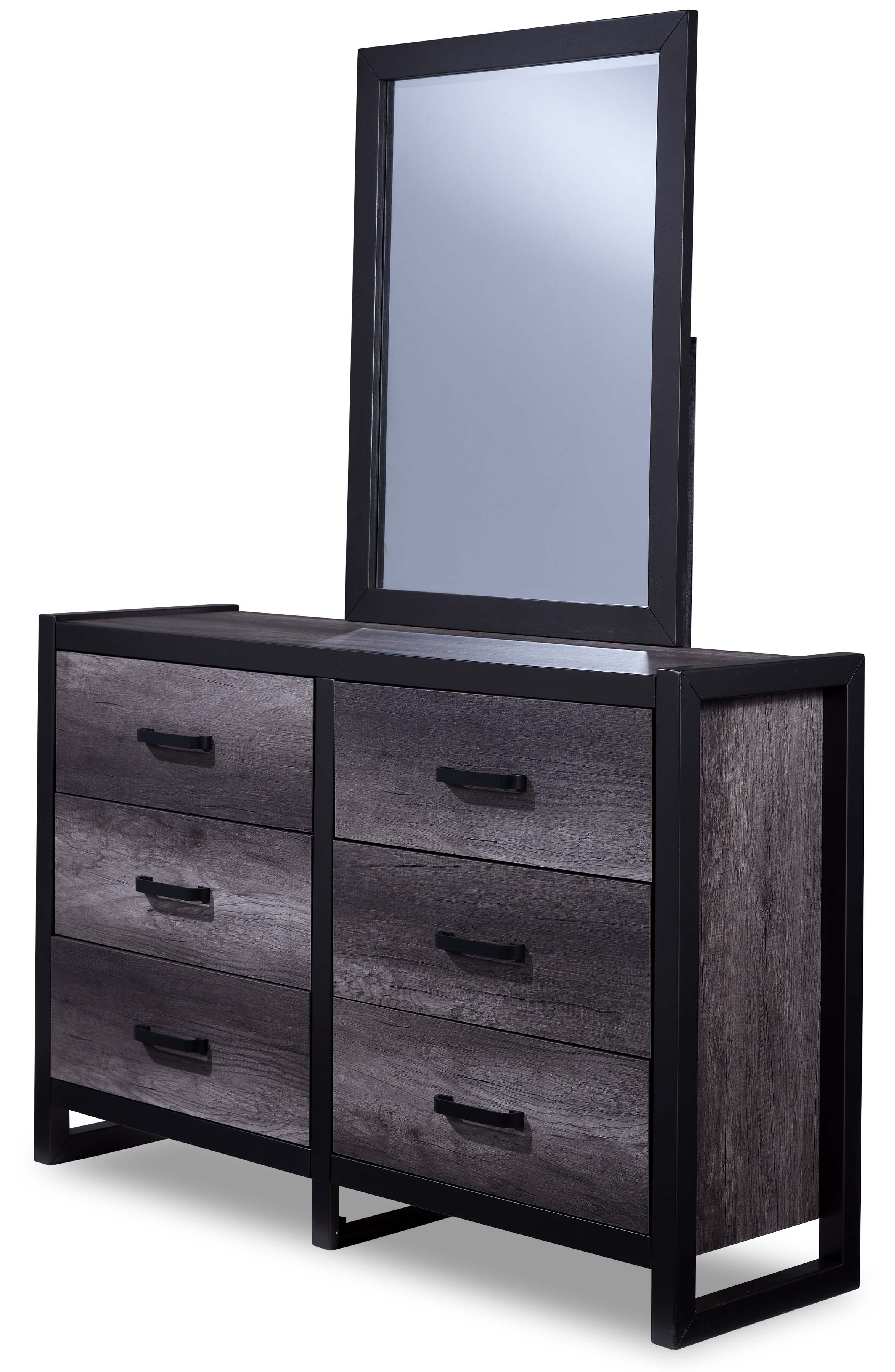 Terra 6-Piece Full Panel Bedroom Package - Grey