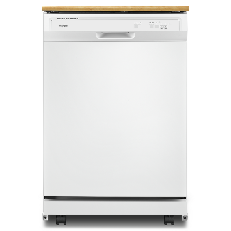 Whirlpool White Heavy Duty Portable Dishwasher WDP370PAHW Leon s