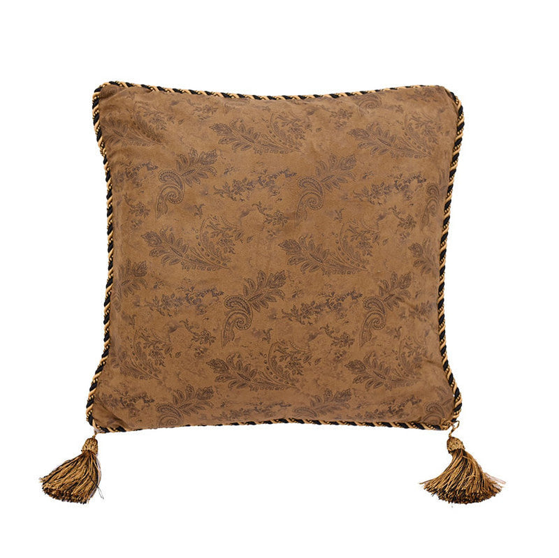 Nashua Tassel Decorative Pillow Dark Tan Leon's