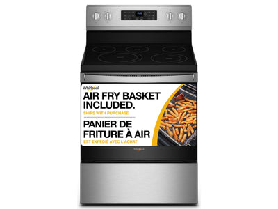 Whirlpool Fingerprint Resistant Stainless Steel 30" 5-in-1 Range with AirFry (5.3 Cu Ft) - YWFE550S0LZ