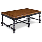 Winslow Coffee Table with Two Ottomans - Black