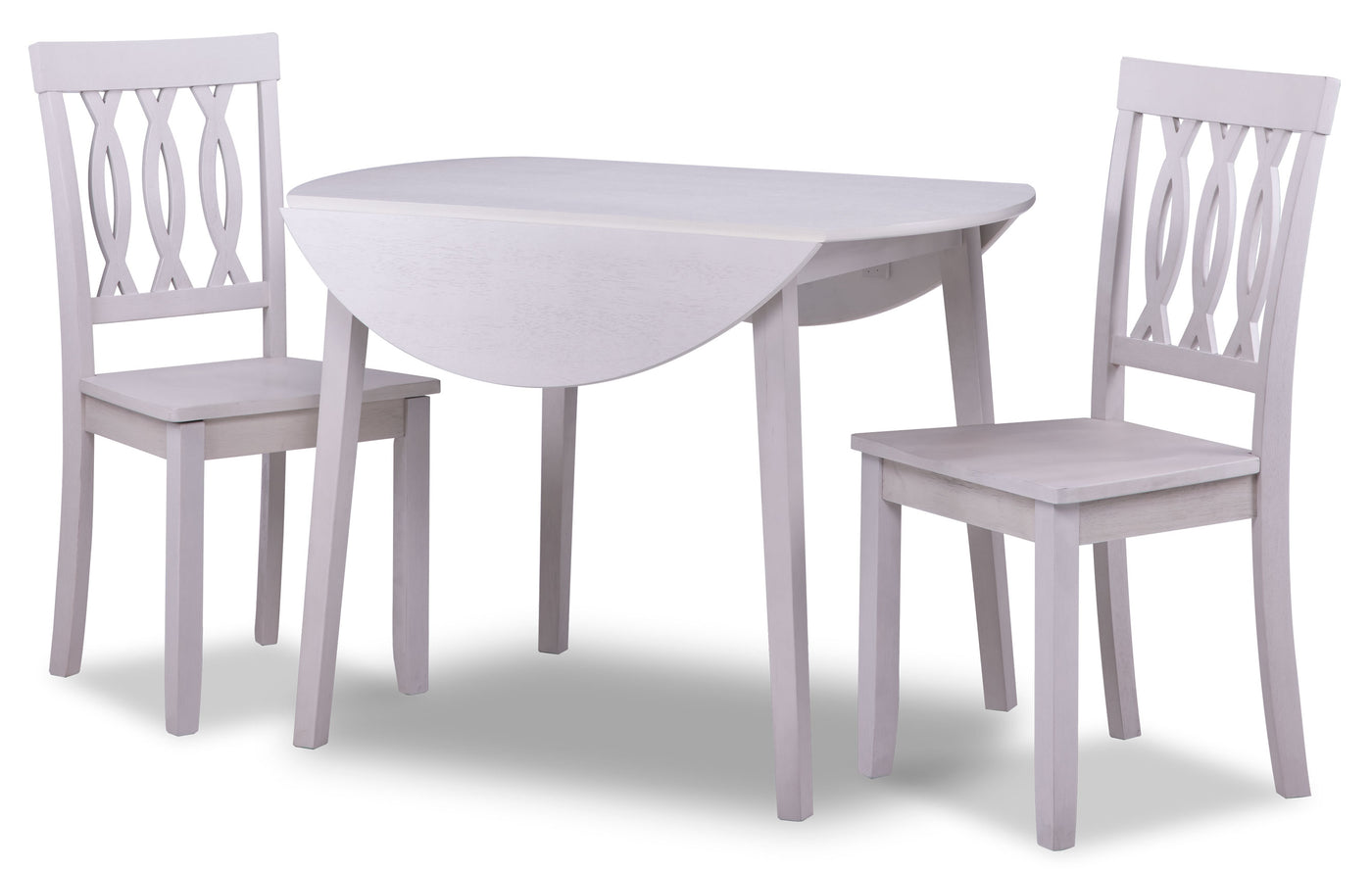 Winter 3-Piece Drop Leaf Dining Set - Antique White