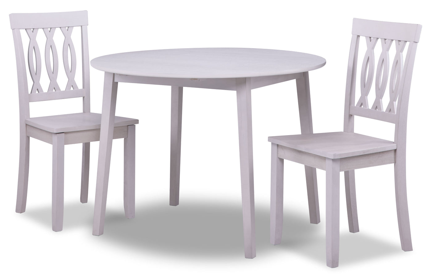 Winter 3-Piece Drop Leaf Dining Set - Antique White