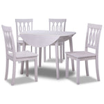 Winter 5-Piece Drop Leaf Dining Set - Antique White