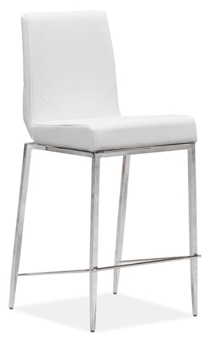 Prescott Counter Height Stool - White