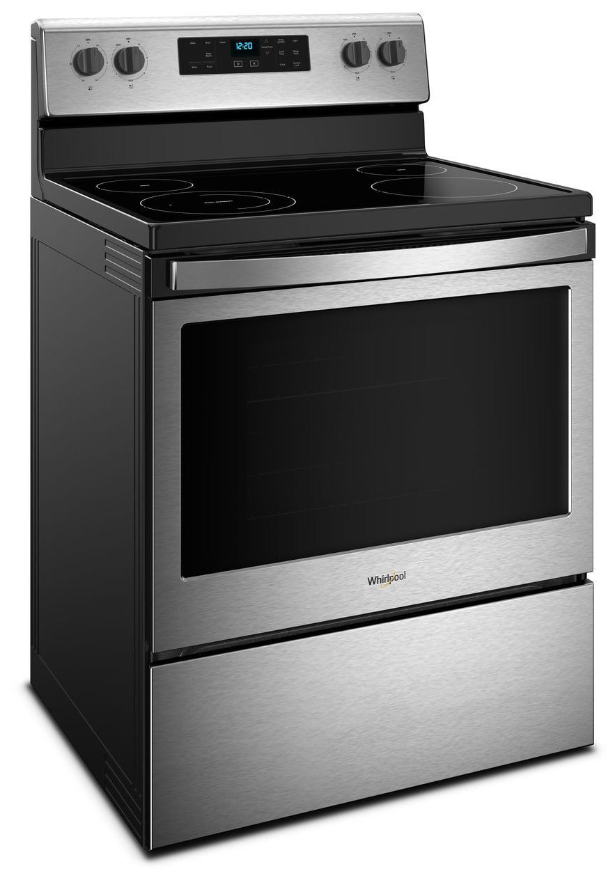 Whirlpool Black-on-Stainless Steel Freestanding Electric Range (5.3 Cu. Ft.) - YWFE510S0HS