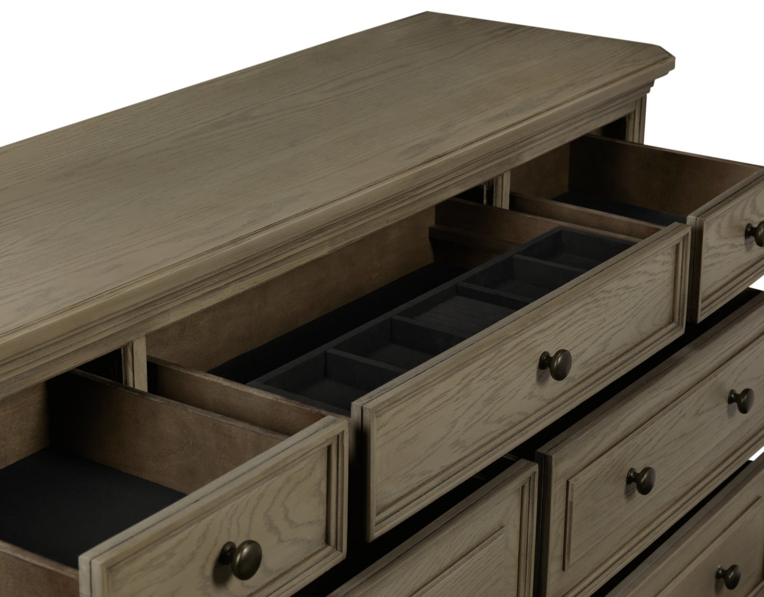 Antigo Dresser - Wire-Brushed Grey