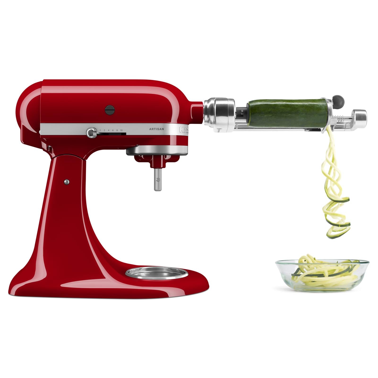 KitchenAid Empire Red Artisan® Series Tilt-Head Stand Mixer with Premium Accessory Pack - KSM195PSER
