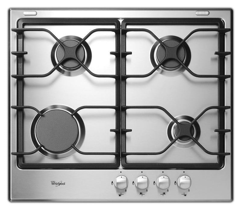 Whirlpool Stainless Steel 24" Gas Cooktop WCG52424AS Leon's