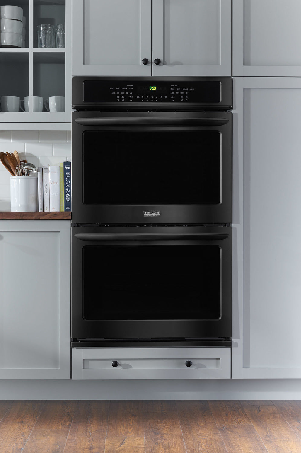 Frigidaire Gallery Black Stainless Steel True Convection Double Wall Oven (9.2 Cu. Ft.) - FGET3065PD