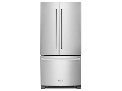 KitchenAid 33" 22.1 Cu. Ft.  Stainless Steel French Door Refrigerator - KRFF302ESS
