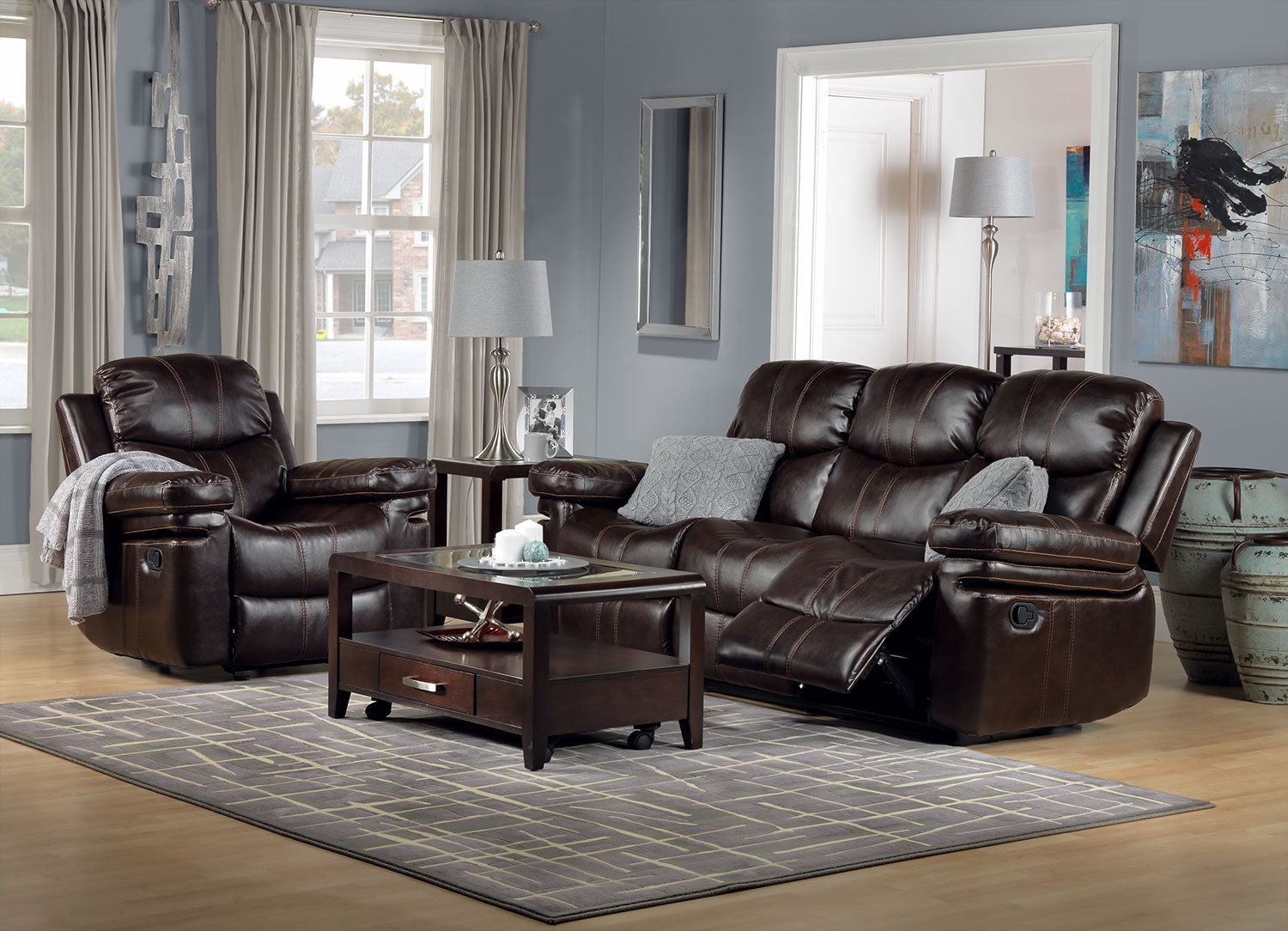 Barcelona Rocker Recliner - Brown