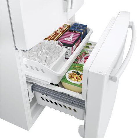 GE 32.75" 18.6 Cu. Ft. White Counter-Depth French Door Refrigerator - GWE19JGLWW