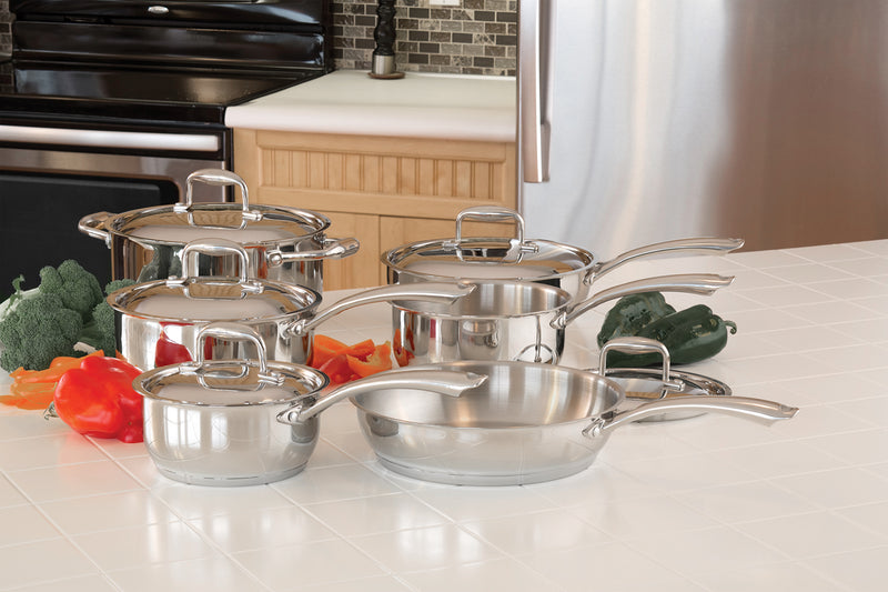 Paderno Steel Eternity 11Piece Cookware Set Stainless Steel Leon's