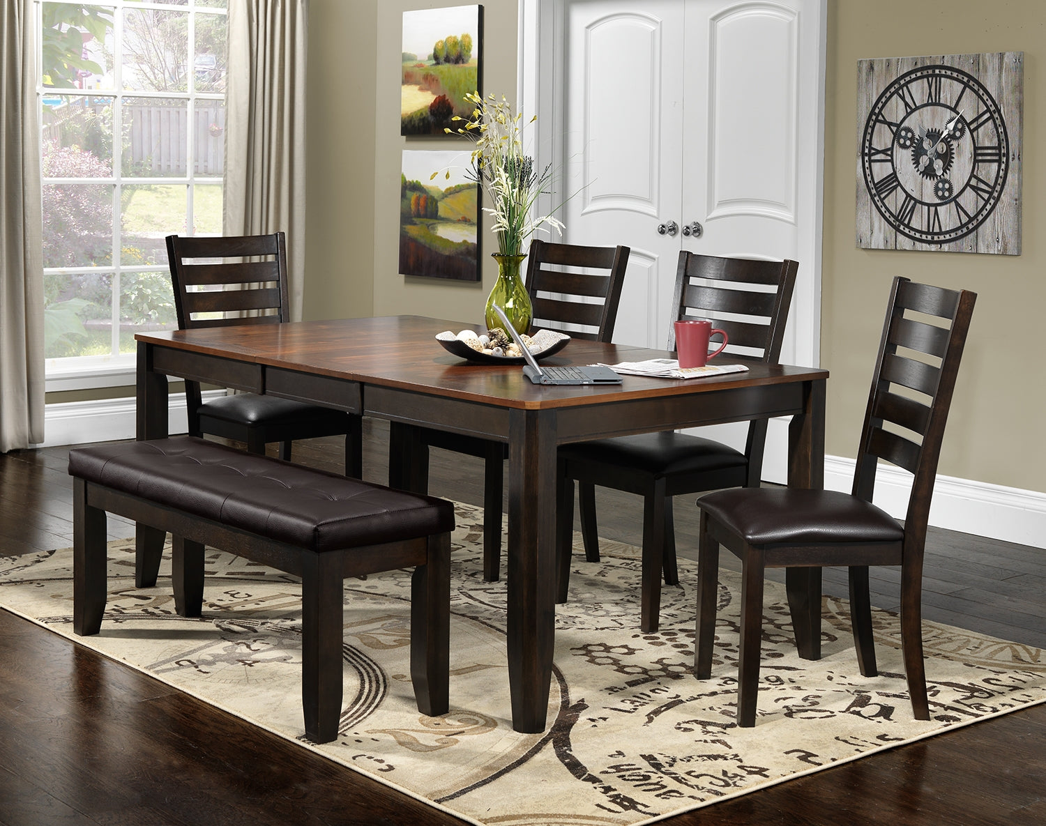 Krista Dining Table - Dark Chocolate