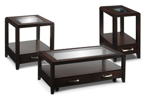 Avery 3-Piece Table Set - Espresso