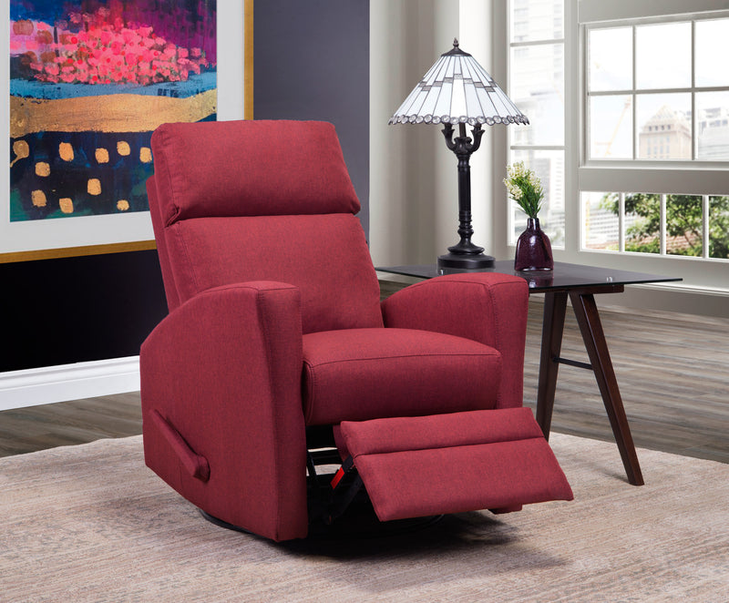 Nina Swivel Glider Recliner Red Leon's